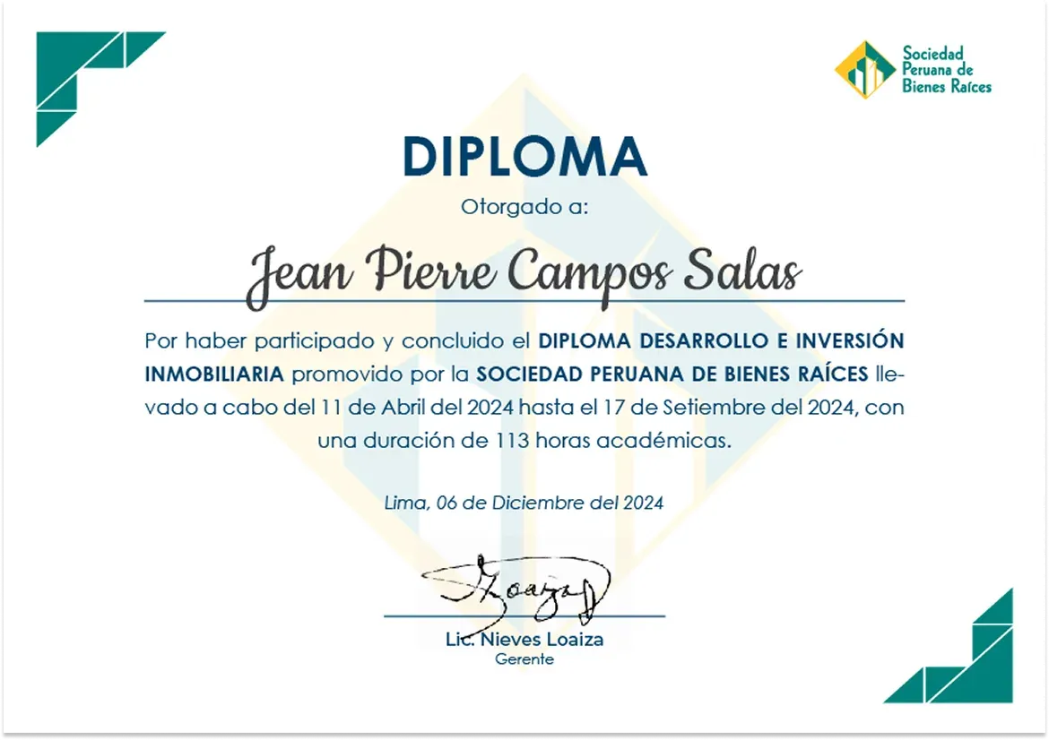 Diploma / Certificado